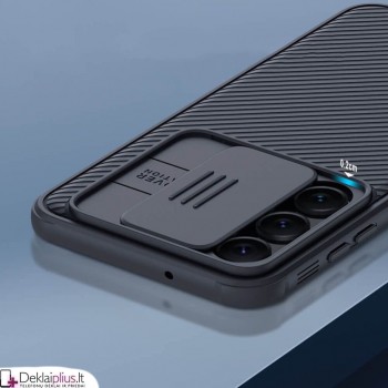 Nillkin Camshield dėklas su kameros apsauga - juodas (Samsung S23)